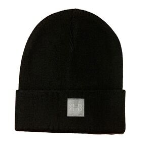 Under Armour Halftime Classic Cuff Black Women's Winter Hat Cap Beanie OSFM